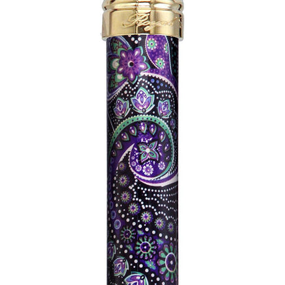 Purple Majesty: Designer Adjustable Folding Cane w/ Patterned Handle