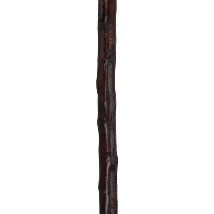 Genuine Blackthorn Wood Derby Walking Cane With Beech wood Handle and Silver Collar