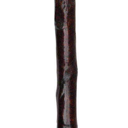 Genuine Blackthorn Wood Derby Walking Cane With Green Beech wood Handle and Shamrock