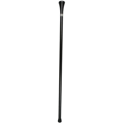 Rainbow Pride Heart Flat Top Walking Stick w/ Black Beechwood Shaft & Pewter Collar