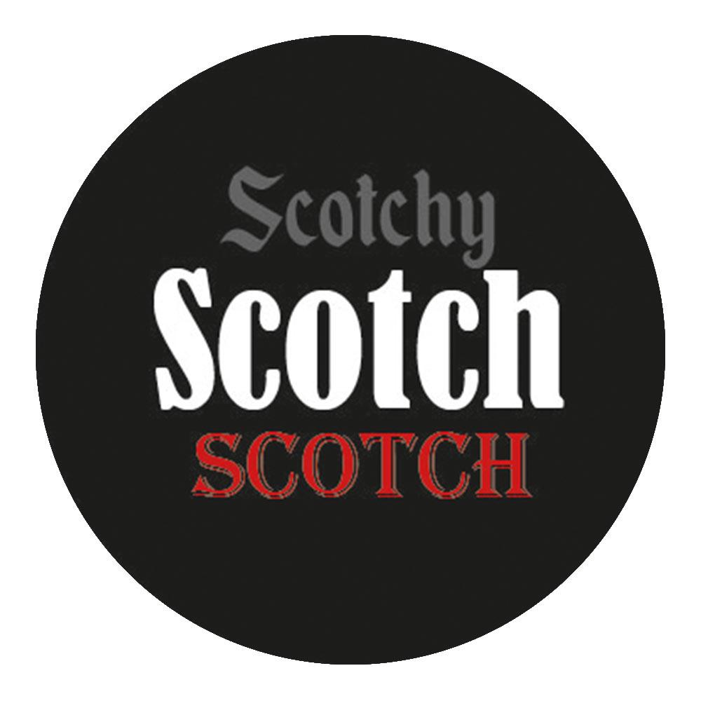 Scotchy Scotch Knob Walking Stick w/ Black Beechwood Shaft & Pewter Collar
