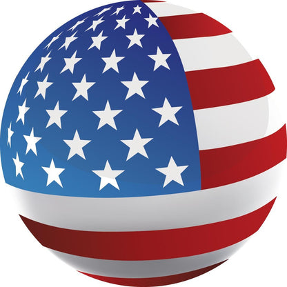 Patriotic U.S.A Flag Flask Stick: Beechwood Shaft, Hidden Flask