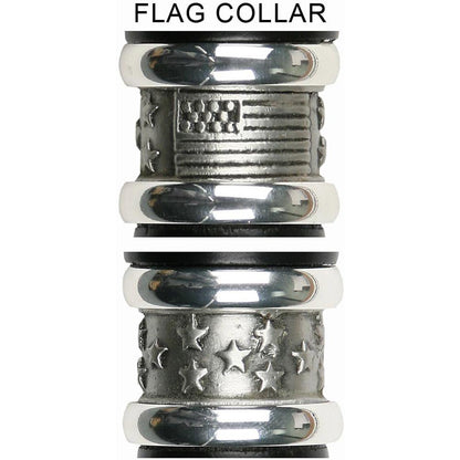 Veterans of War Flat Top Stick: Beechwood Shaft Pewter