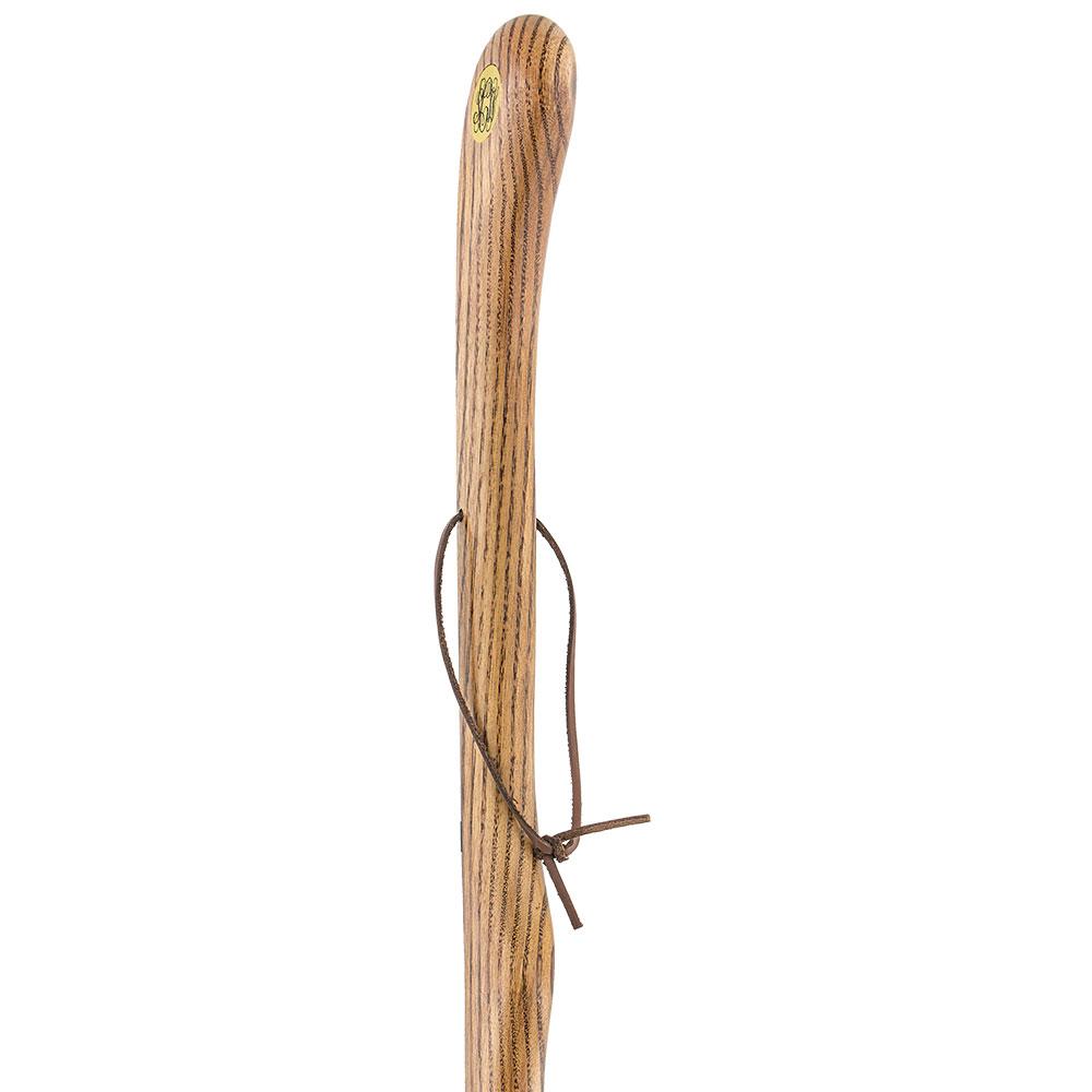 Brown Ash Riverbend Hiking Staff: Customizable with Engraving