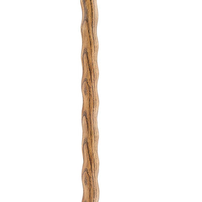 Brown Ash Riverbend Hiking Staff: Customizable with Engraving