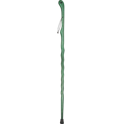 Shamrock Engraved Green Ash Riverbend Hiking Staff