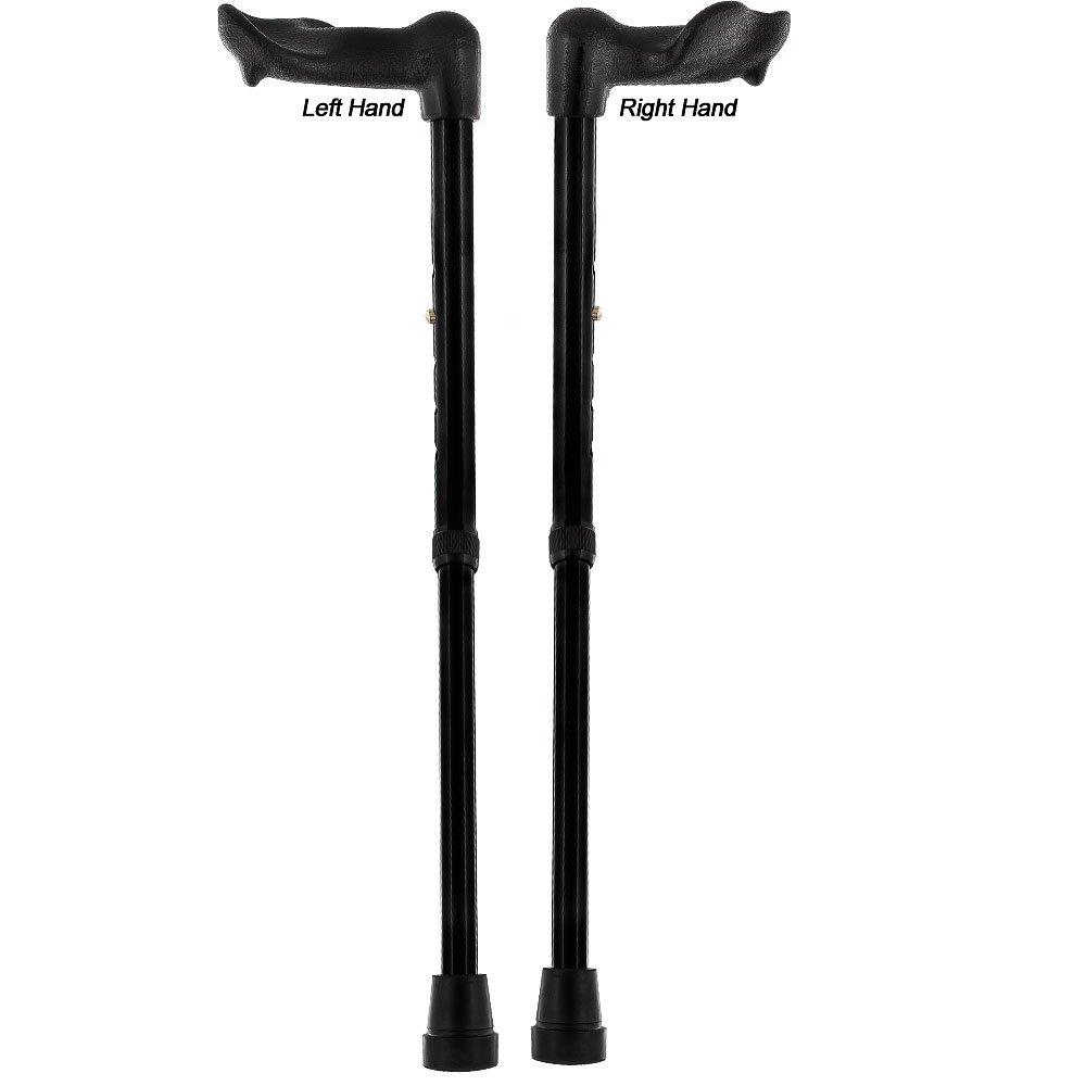 Adjustable Comfort Palm Grip Cane: Sleek Aluminum Shaft