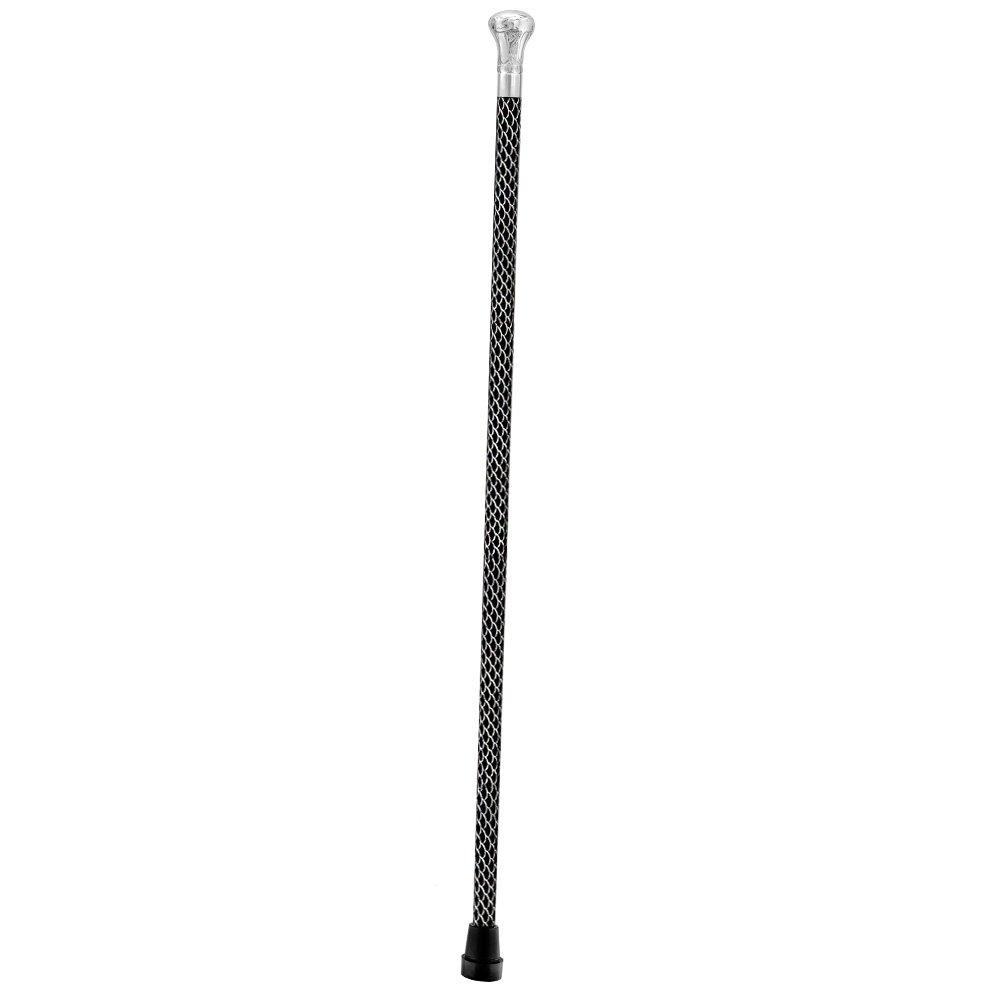 Knob Premium Chrome Brass Cane: Laser-Etched Custom Shaft