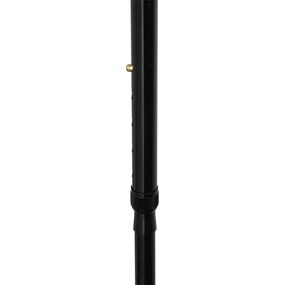 Luxury Chrome Derby Cane - Foldable, Adjustable Shaft
