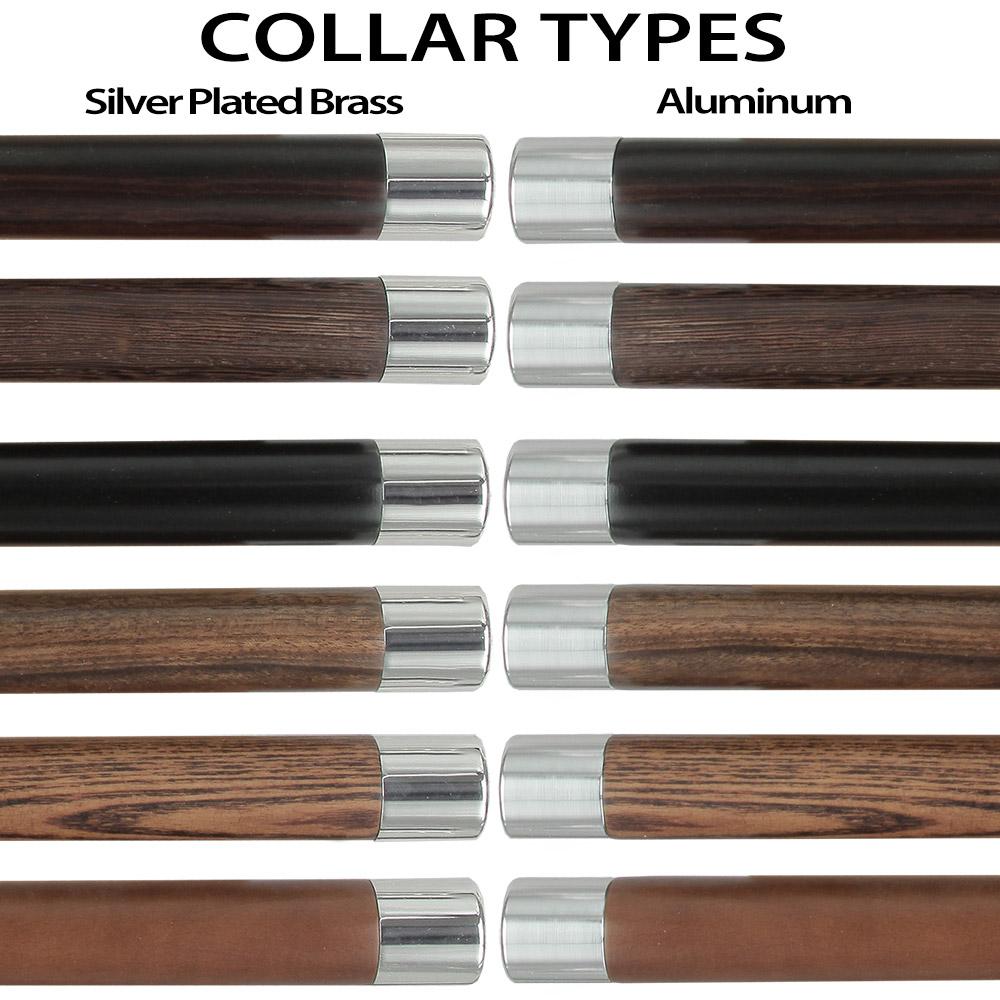 Dolphin Premium Chrome Brass Cane: Custom Shaft & Collar