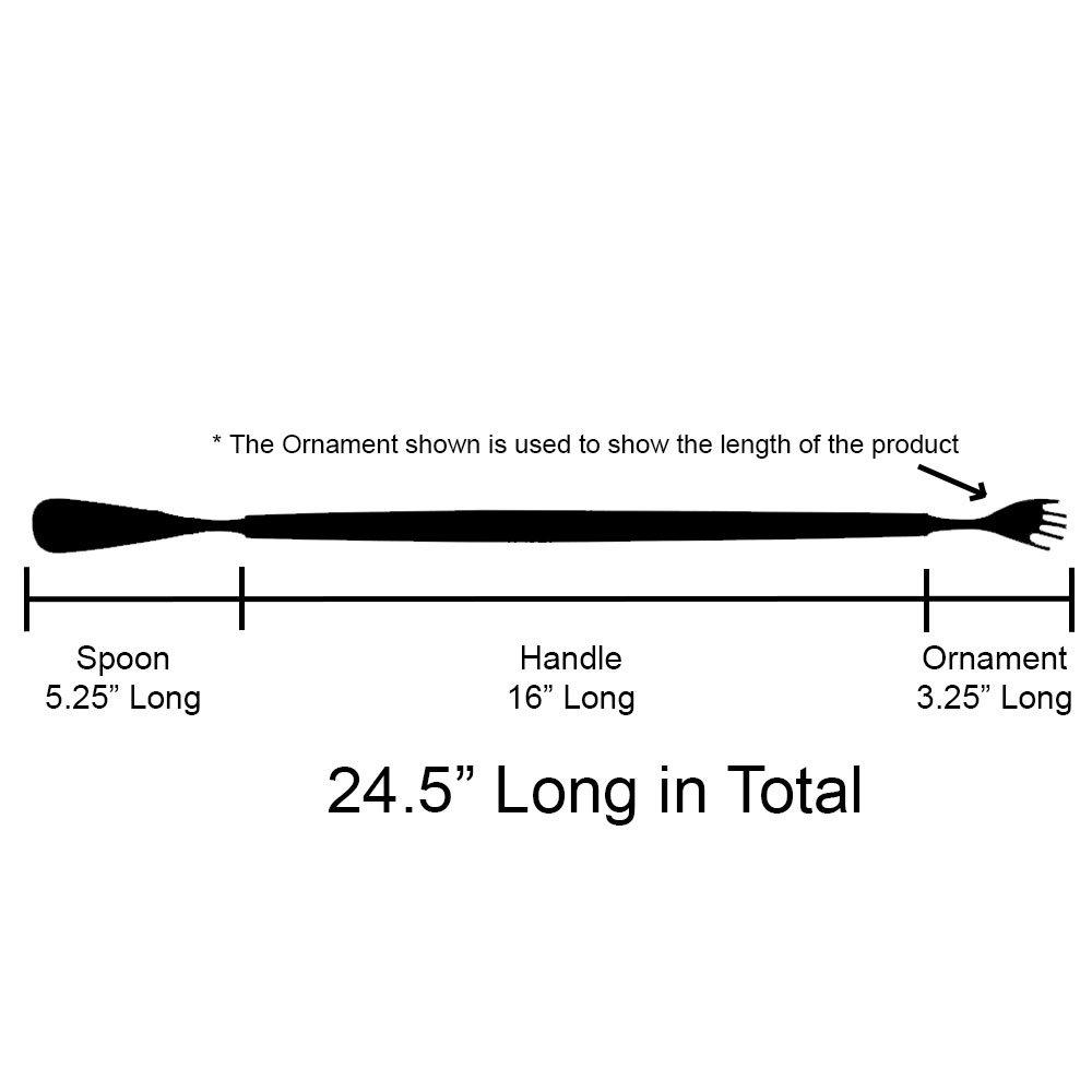 Shoe Horn Elegance: Brass Eagle Head, Durable Ash Wood Handle