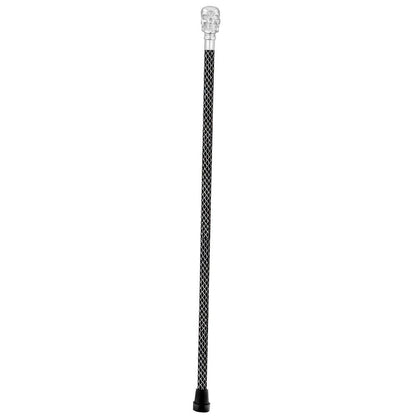 Skull Premium Chrome Brass Cane: Laser-Etched Custom Shaft