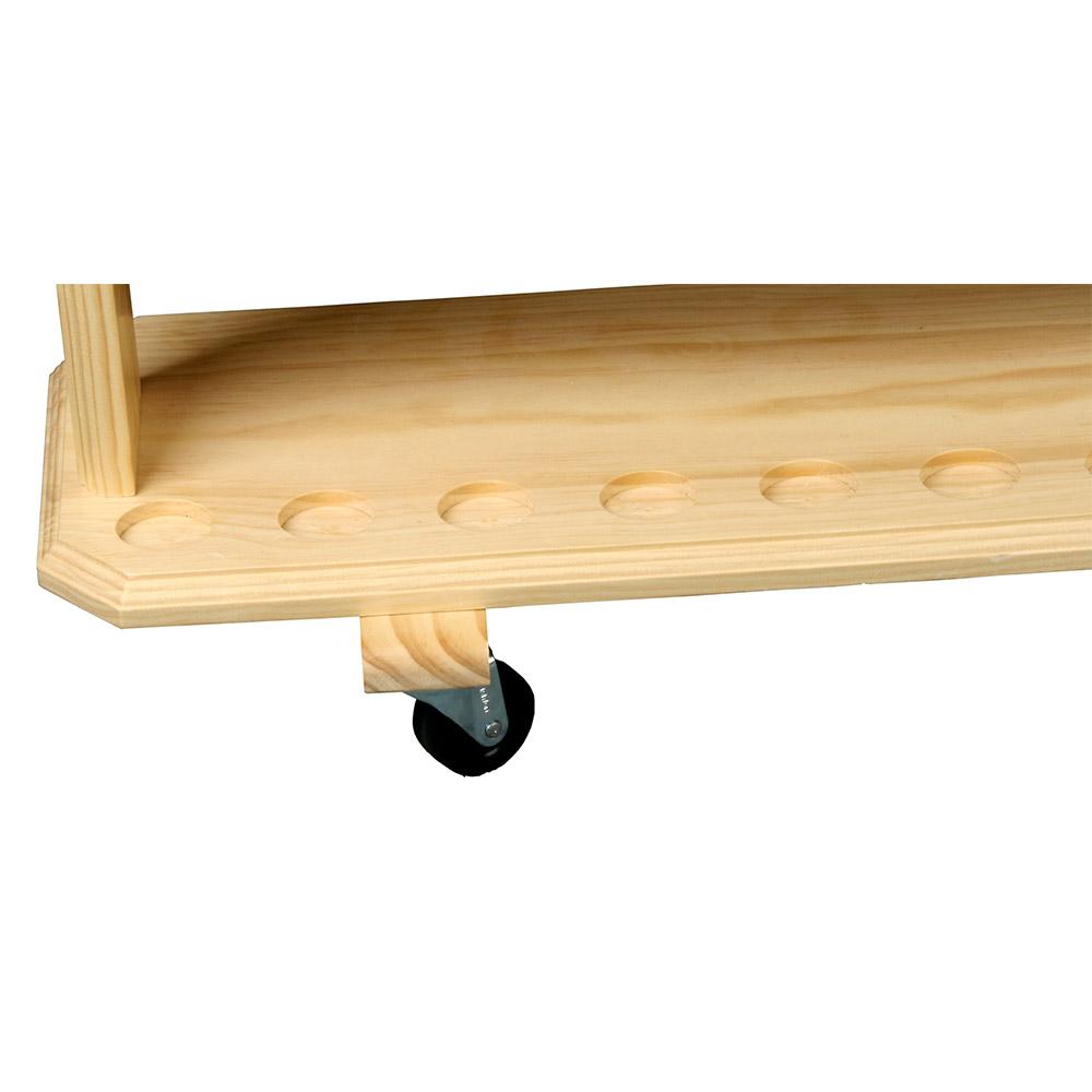 Premium Wood Large Walking Cane Stand, Pine Wood - Holds 36