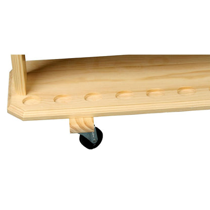 Premium Wood Large Walking Cane Stand, Pine Wood - Holds 36