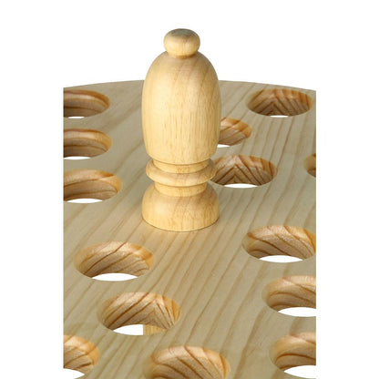 Collector's Dream: Round Walking Cane Stand in Pine Wood