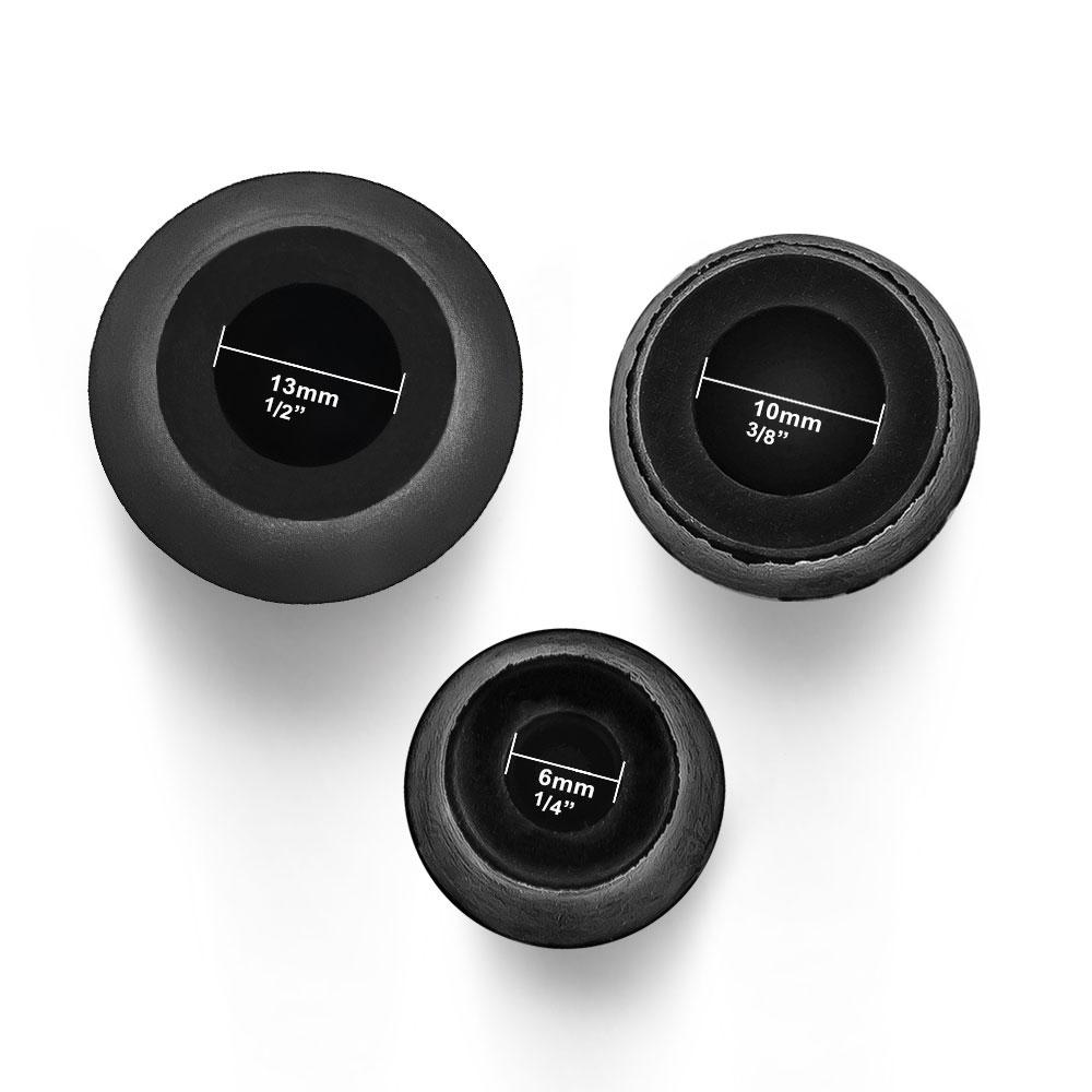 Compact & Discreet: Extra Small Low-Profile Rubber Tip