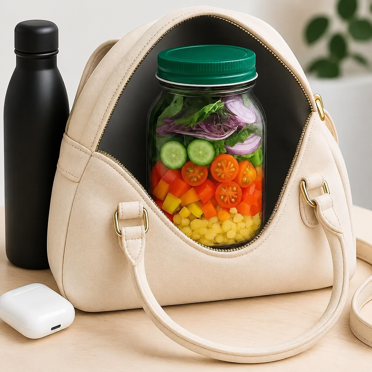 All-in-One Salad Container Gift for Health-Conscious Foodies