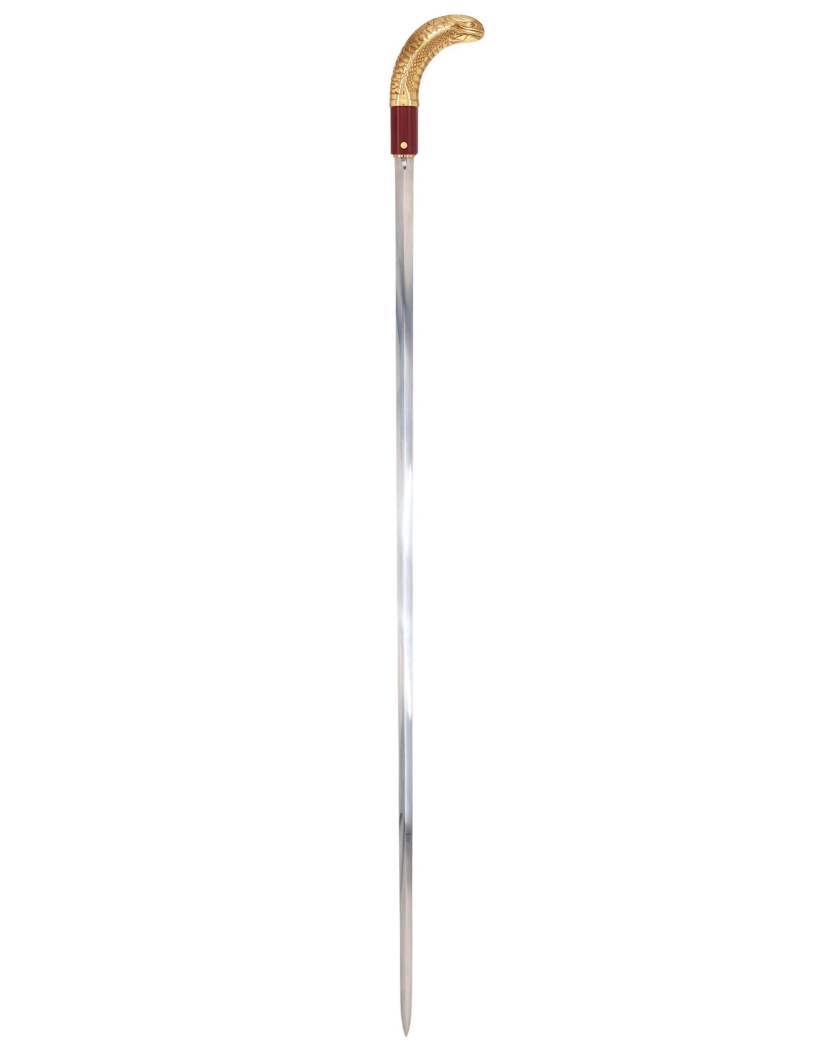 Custom RC Swords Brass Snake Handle Sword Cane – Mahogany Metal Shaft, 29" Blade