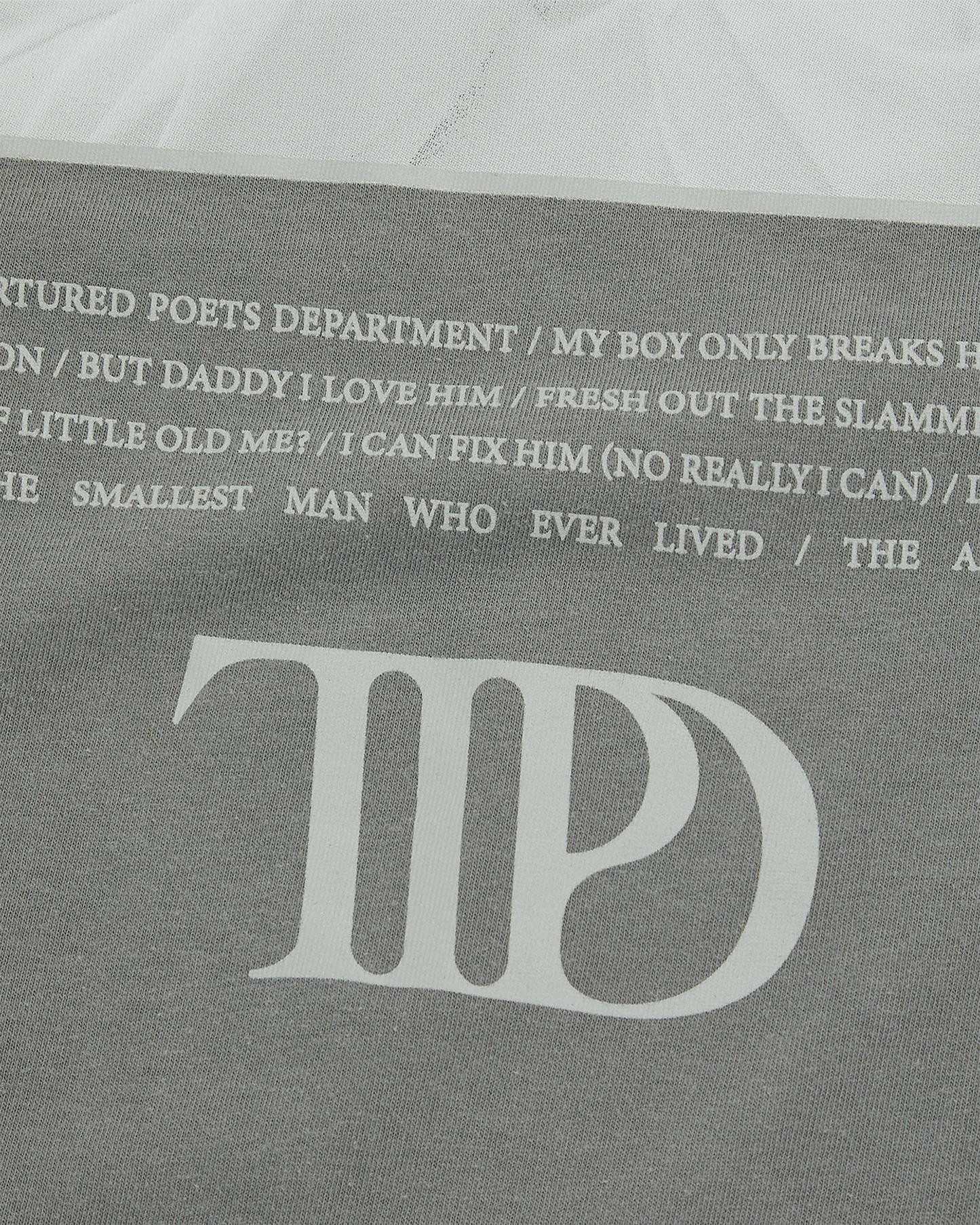 The Tortured Poets Department Gray Photo Long Sleeve T-Shirt