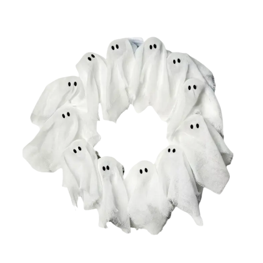 Halloween Glowing Wreath with 8 LED Lights