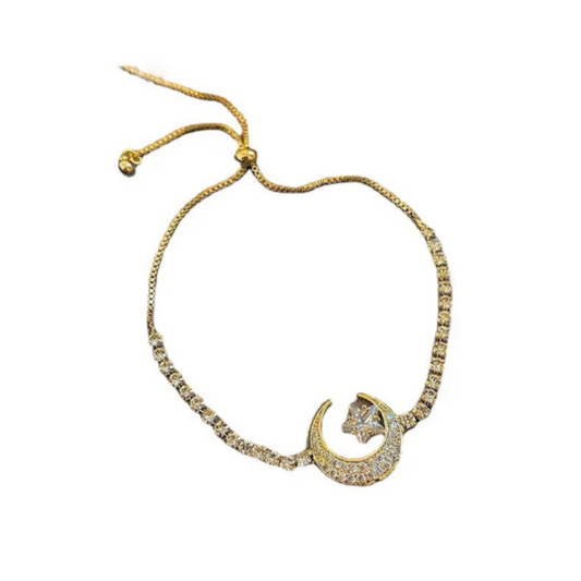 Muslim Moon Star Bracelet Eid Gift Jewelry