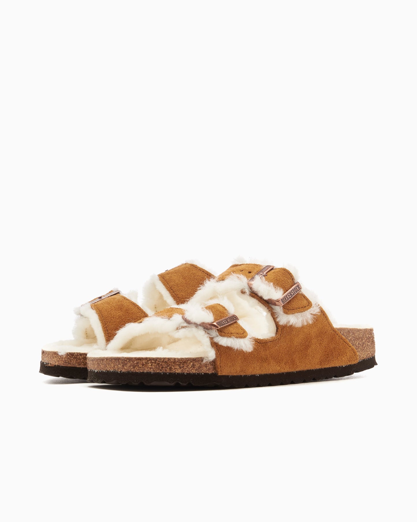 BIRKENSTOCK Arizona Shearling Suede Leather Narrow