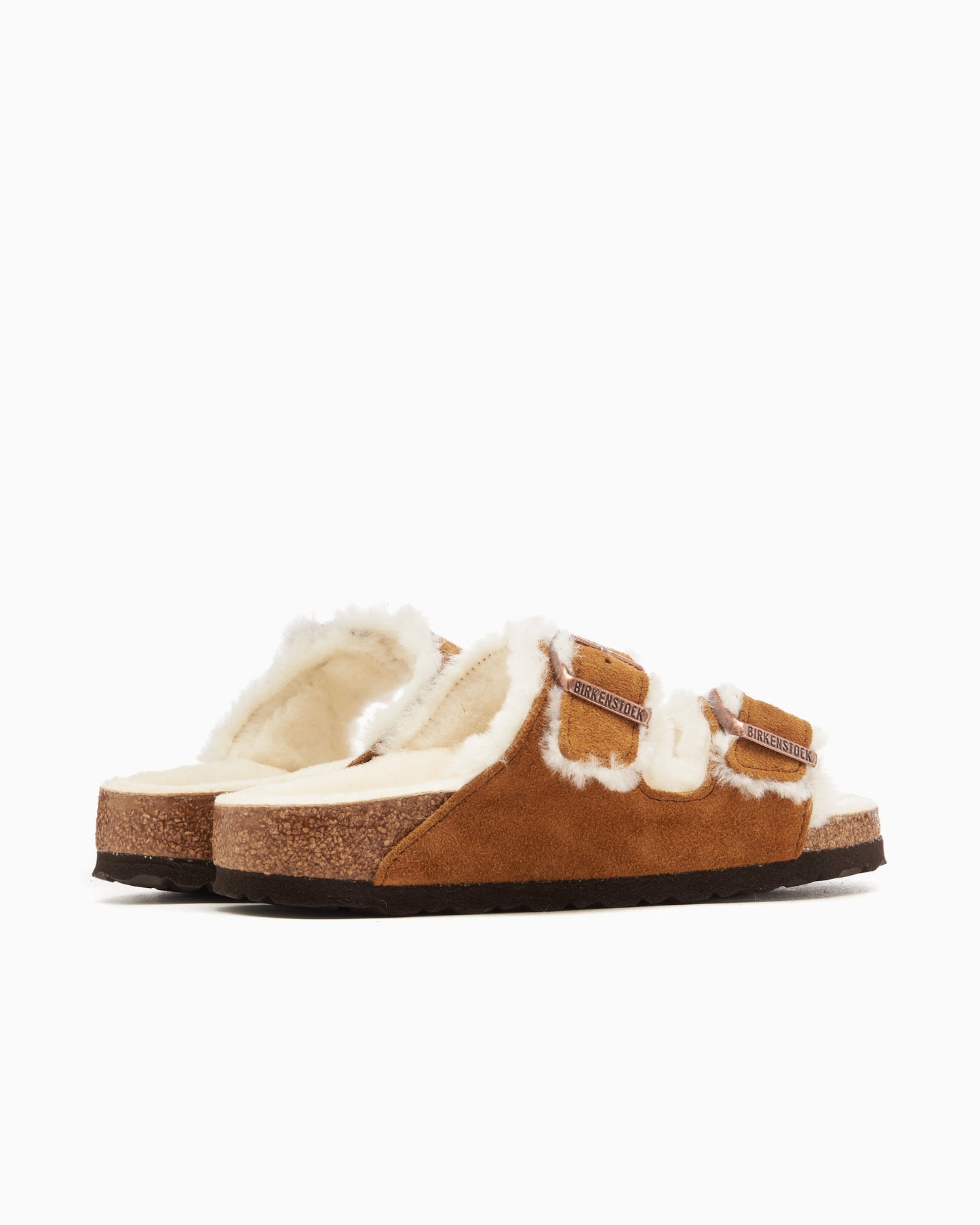 BIRKENSTOCK Arizona Shearling Suede Leather Narrow