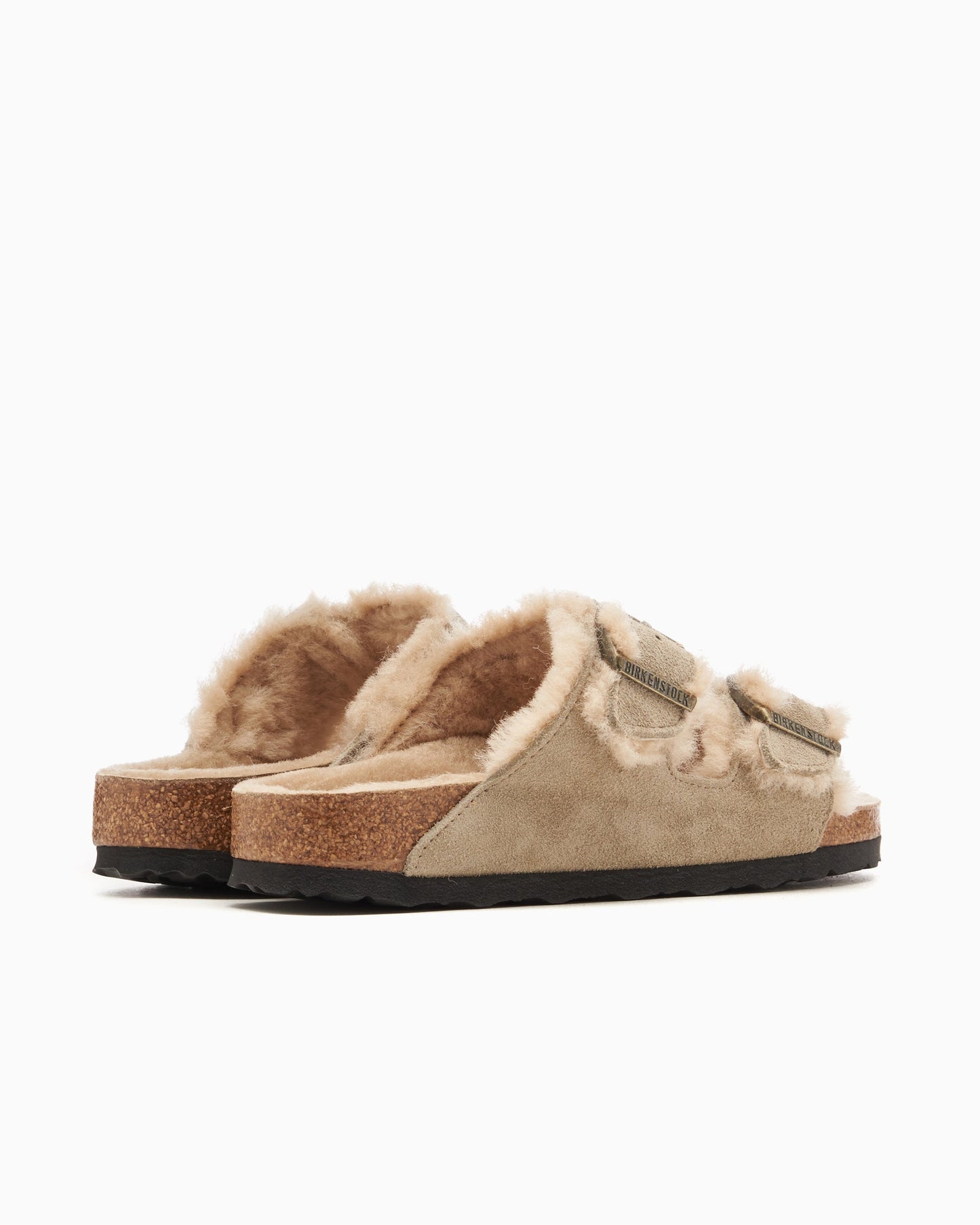 BIRKENSTOCK Arizona Shearling Suede Leather Narrow