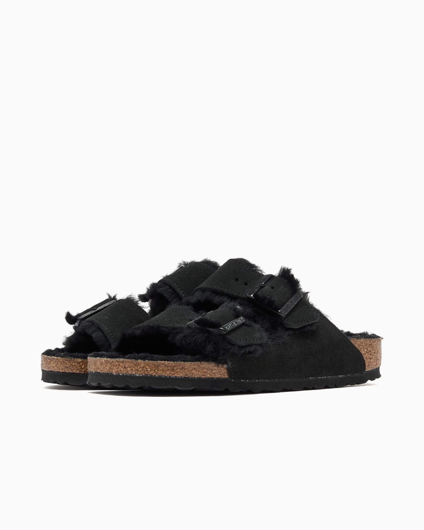 BIRKENSTOCK Arizona Shearling Suede Leather Narrow