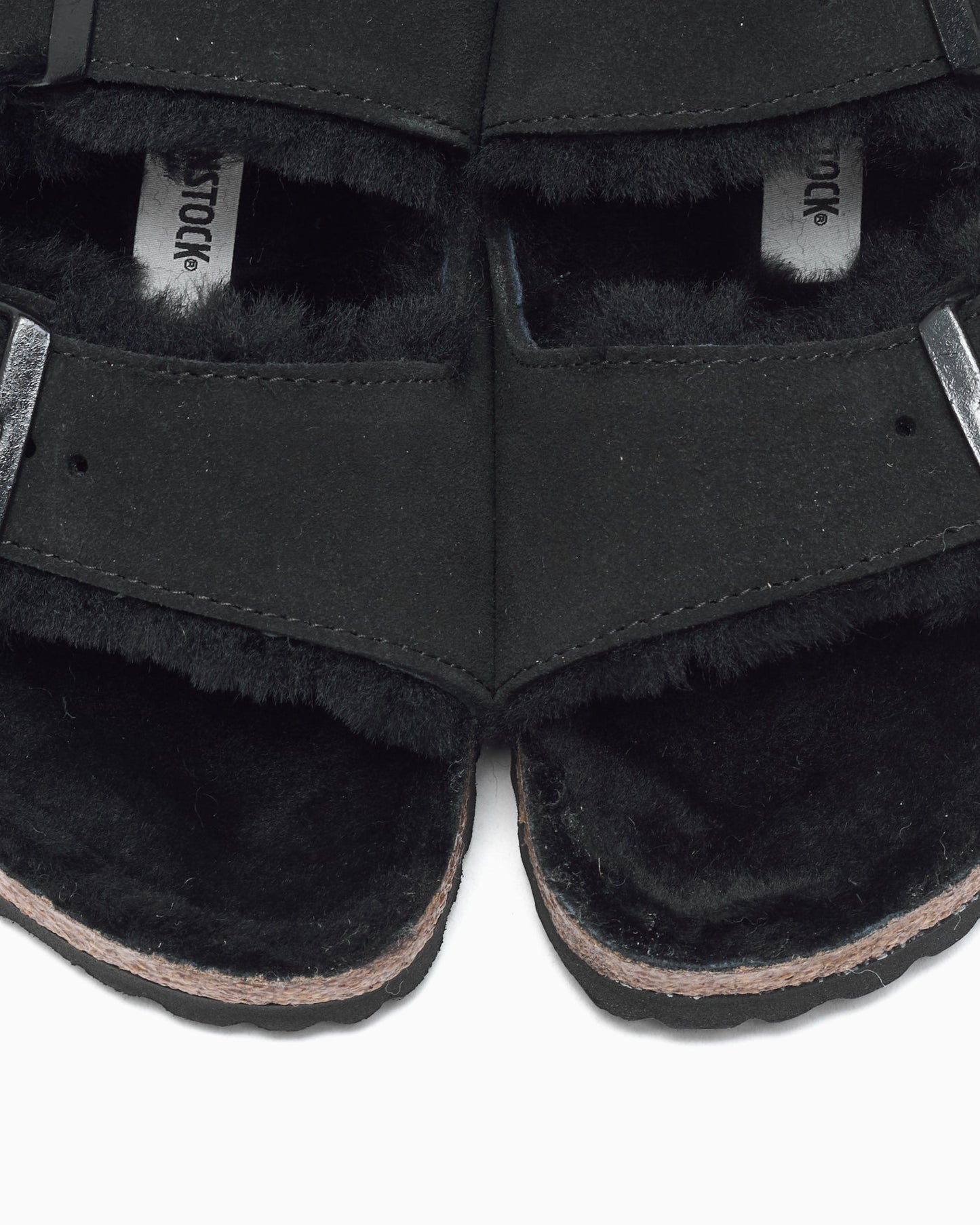 BIRKENSTOCK Arizona Shearling Suede Leather Narrow