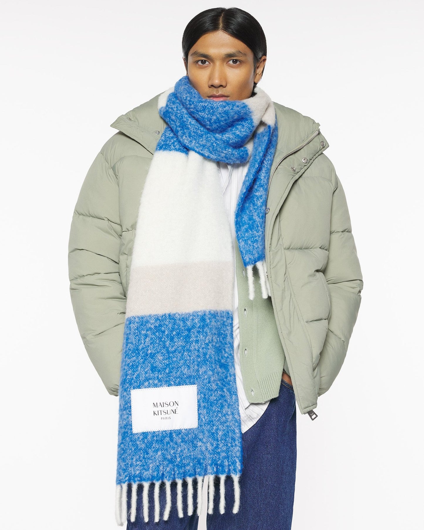 Bufanda a rayas Maison Kitsuné Unisex