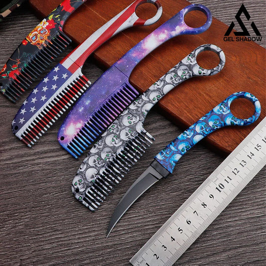 Self Defense Brush Comb With Hidden Sharp Knife-GS84