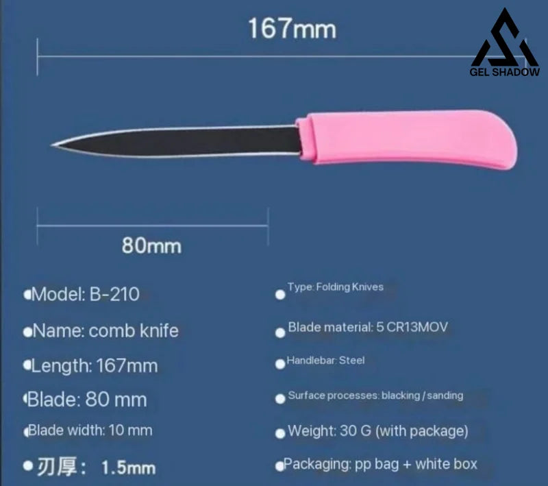 Self Defense Brush Comb With Hidden Sharp Knife-GS84