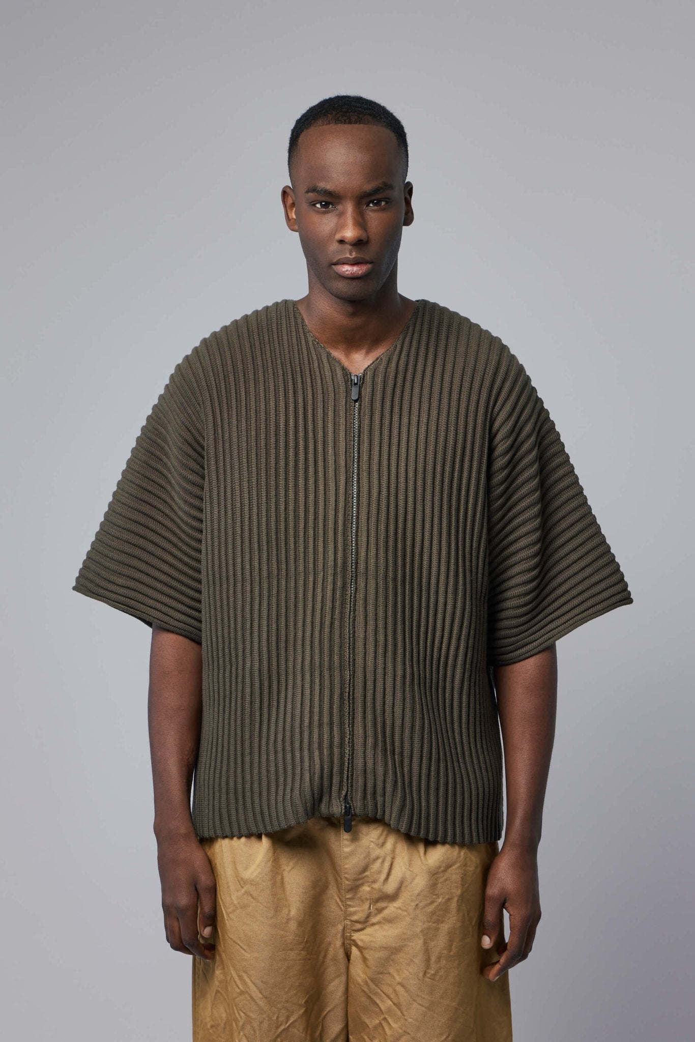 Ribbed Knit Kimono Top