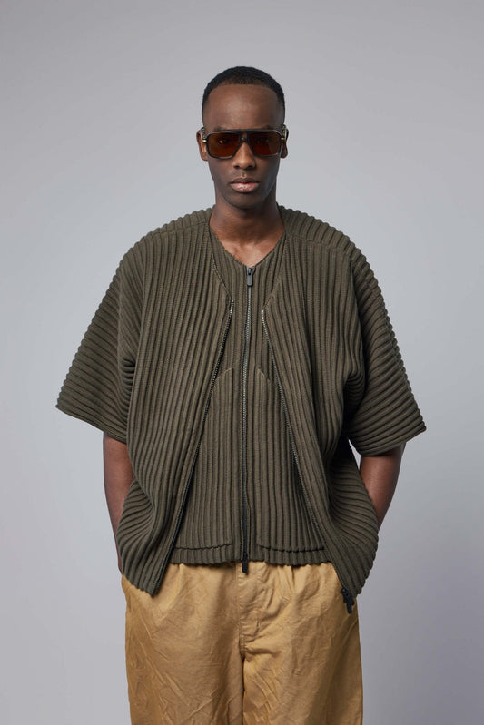 Ribbed Knit Kimono Top