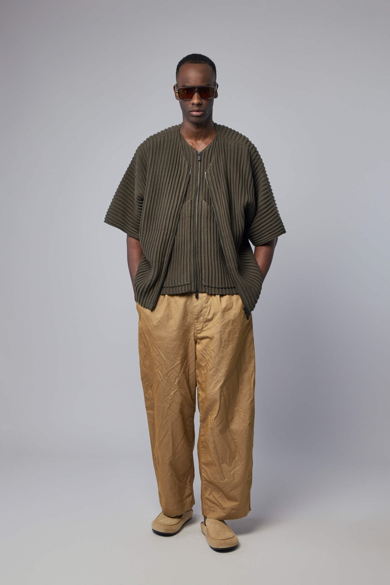 Rib Knit Utility Vest