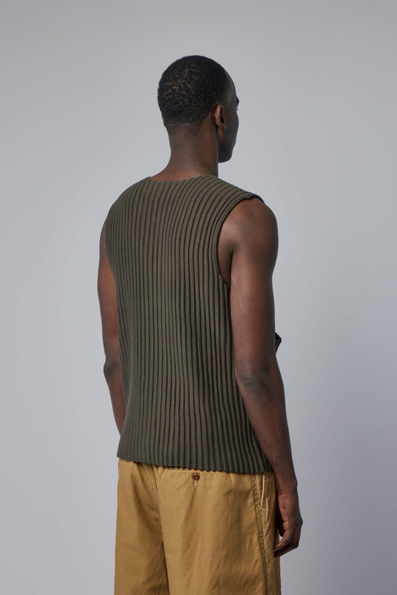 Rib Knit Utility Vest