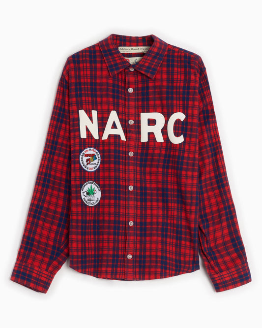 Camisa Advisory Board Crystals Abc. NARC Men's Flannel Shirt para hombre