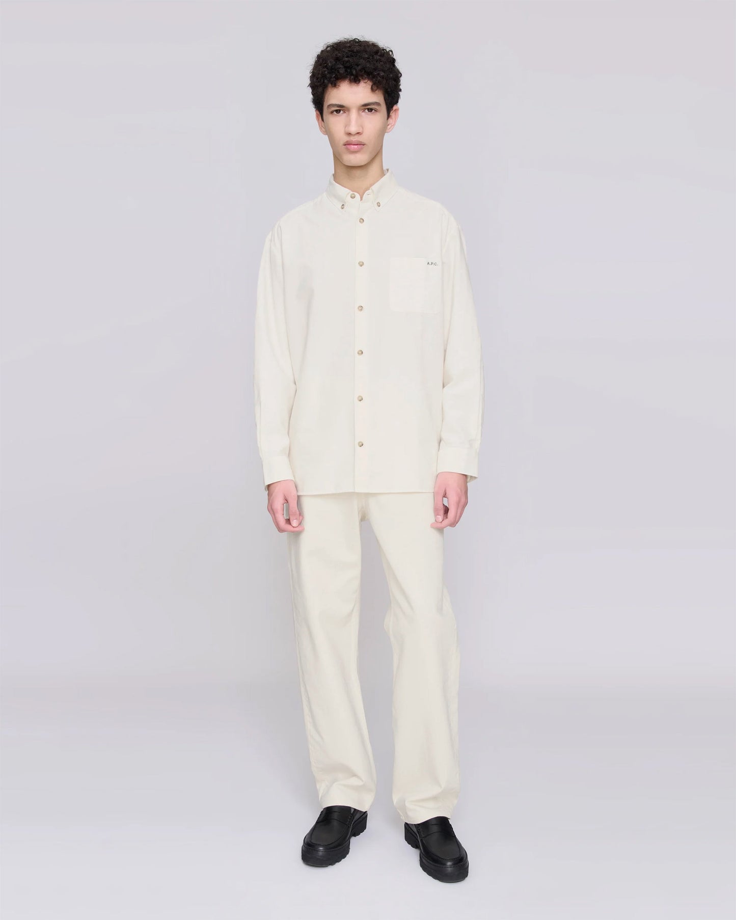 Camisa con logo Relaxed A.P.C. Mateo para hombre