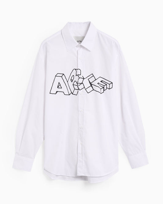 Camisa con gráfico Relaxed Arte Antwerp Arte Blocks para hombre