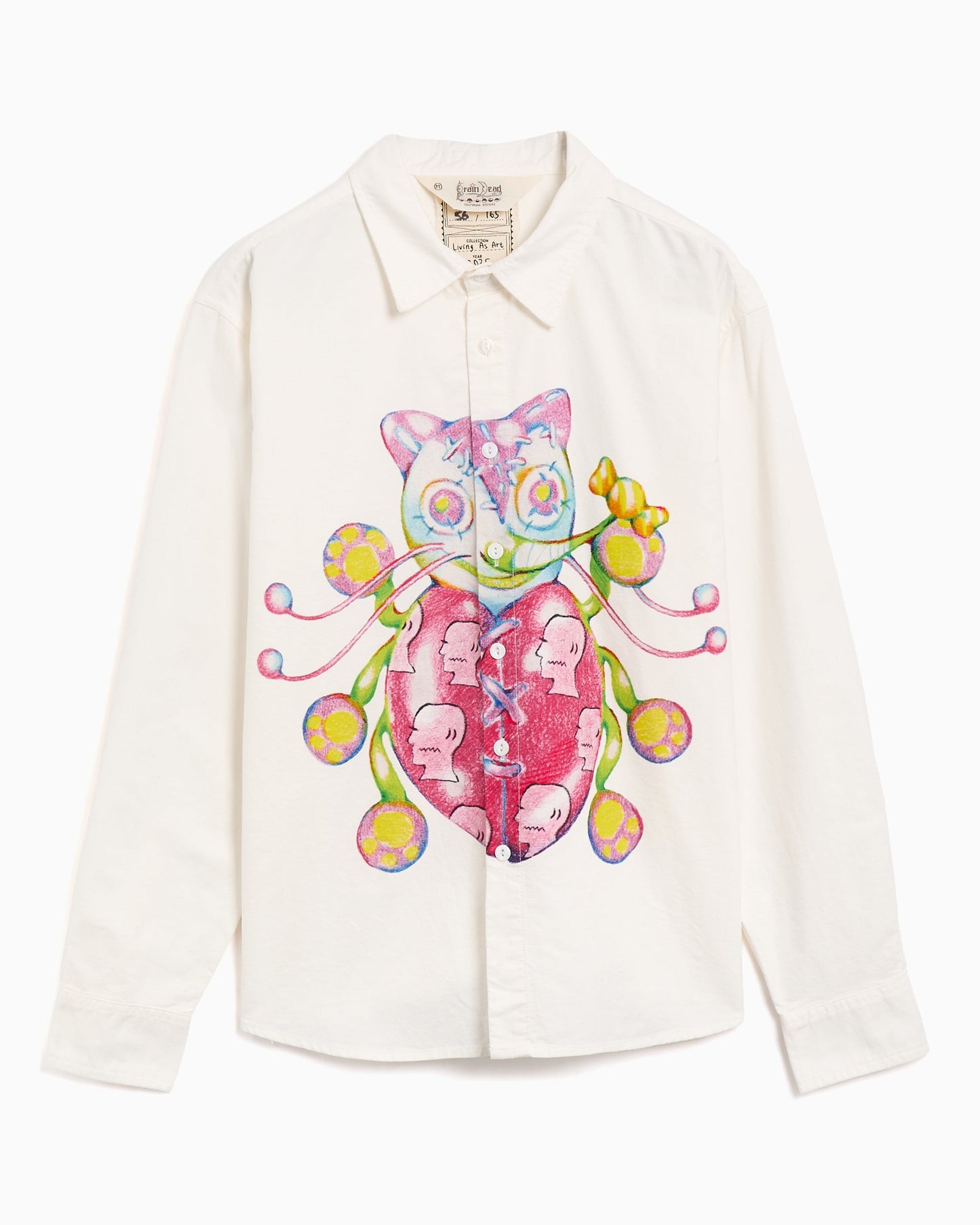 Camisa con gráfico Brain Dead Gaspar Heart Oxford para hombre