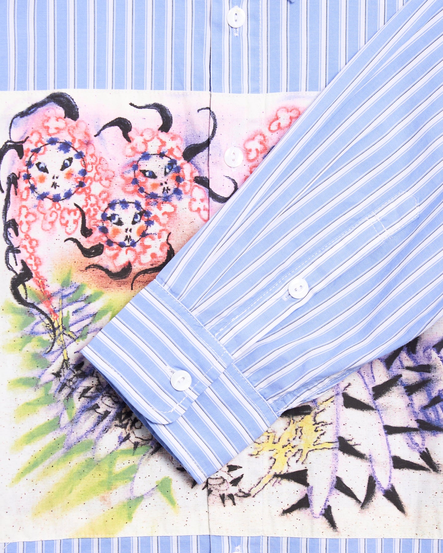 Camisa con gráfico A rayas Brain Dead Omer Oxford para hombre