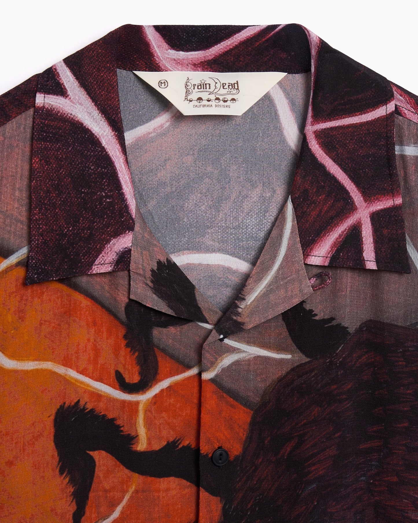 Camisa de manga corta Brain Dead Spiral Orb para hombre