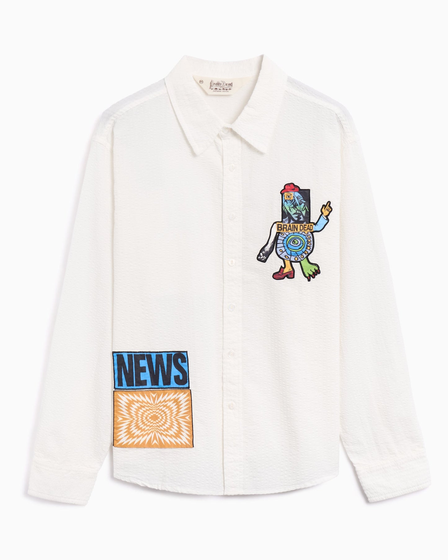 Camisa Brain Dead Truth Now Seersucker para hombre