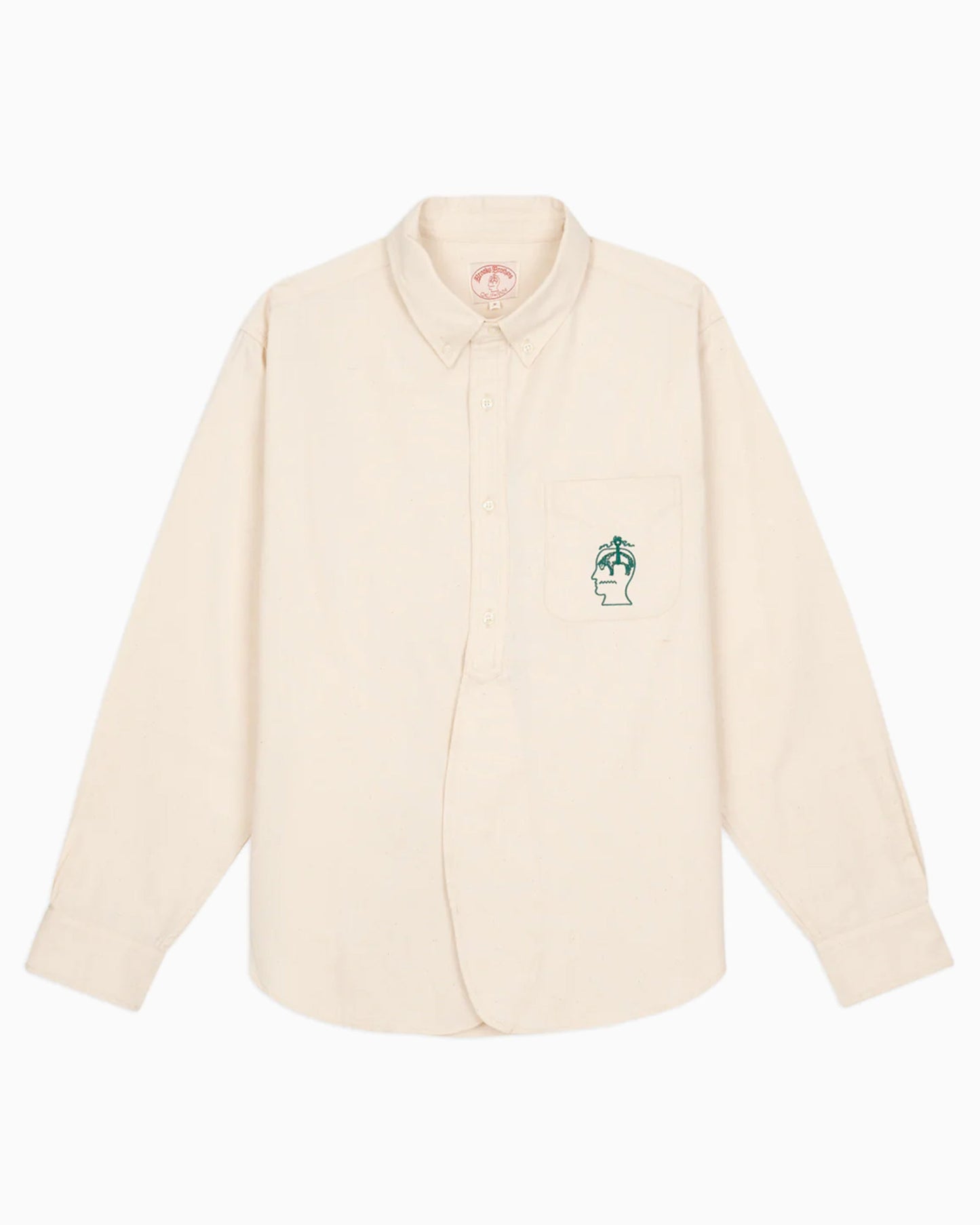 Camisa bordado Brain Dead x Brooks Brothers California para hombre