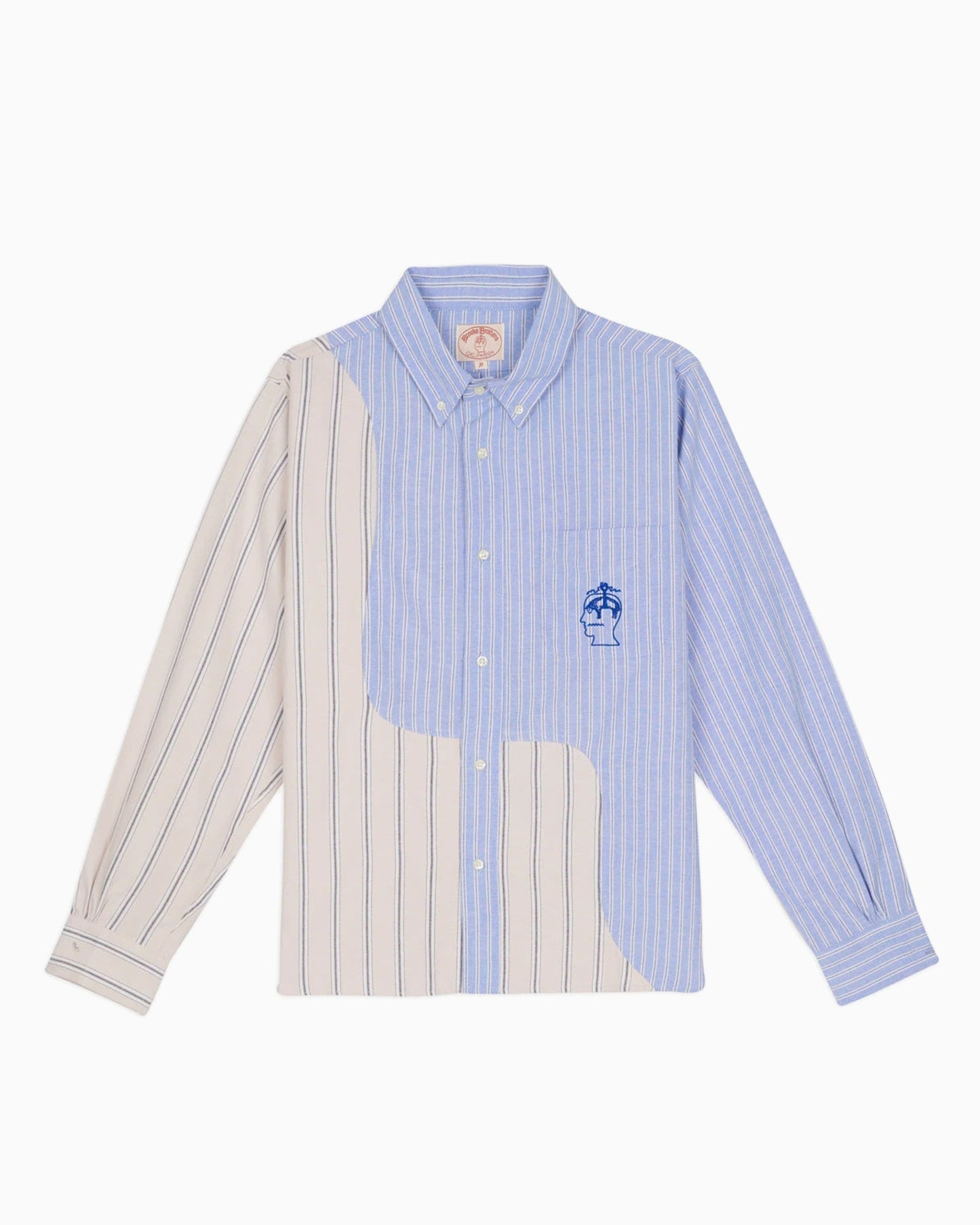 Camisa de rayas Brain Dead x Brooks Brothers California para hombre