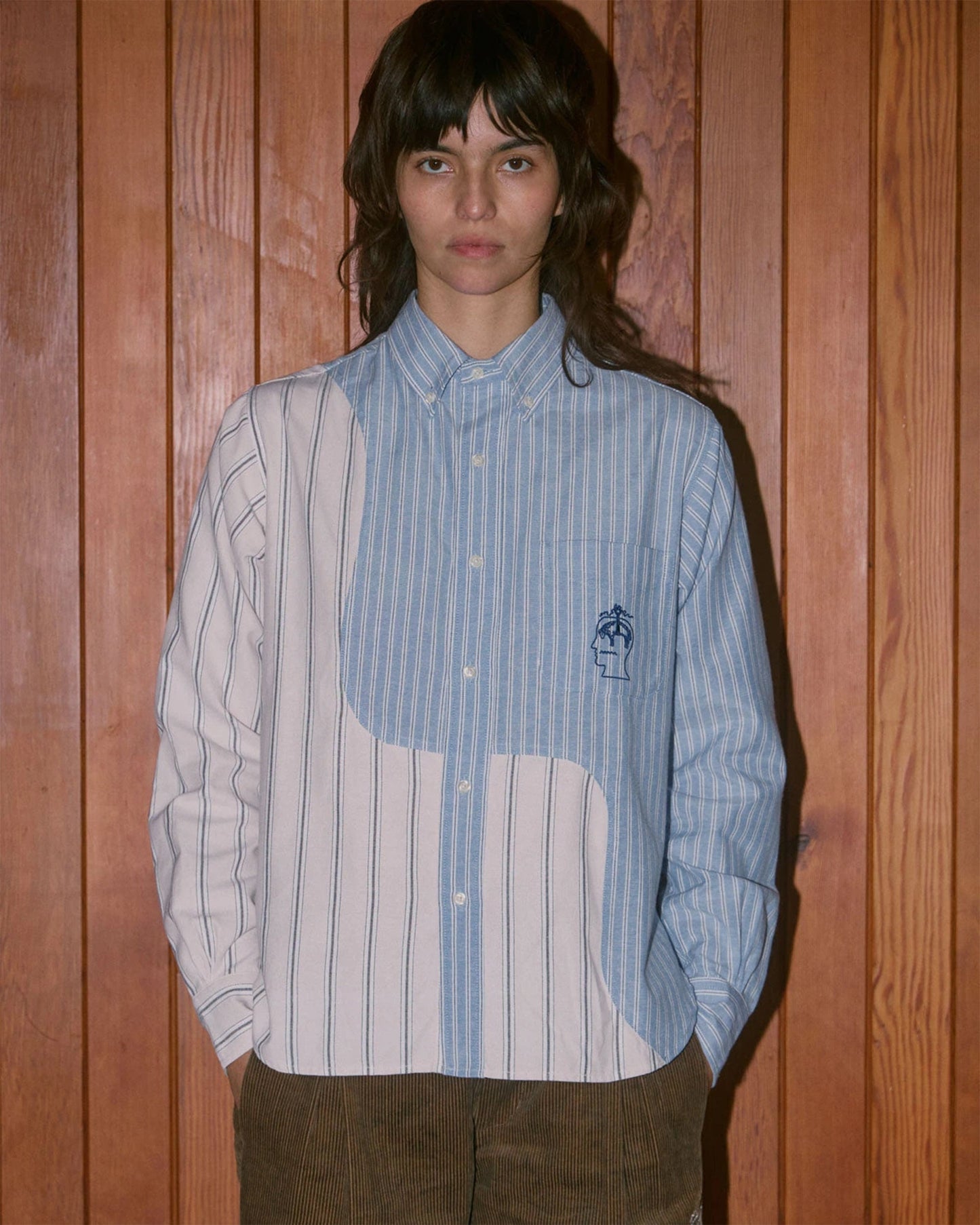 Camisa de rayas Brain Dead x Brooks Brothers California para hombre