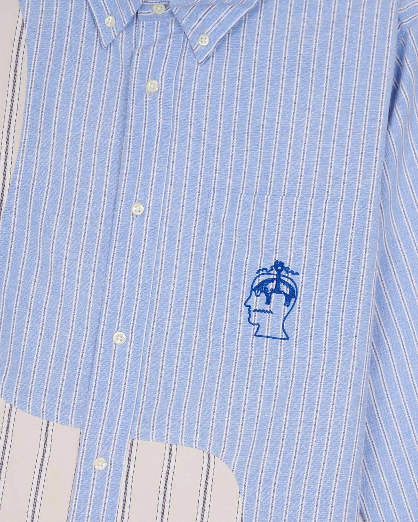 Camisa de rayas Brain Dead x Brooks Brothers California para hombre