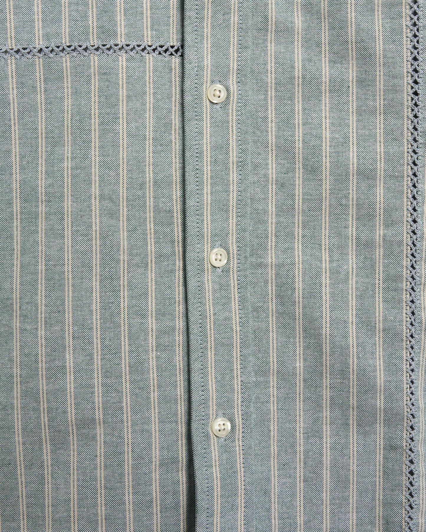 Camisa de rayas Brain Dead x Brooks Brothers Patchwork Oxford para hombre