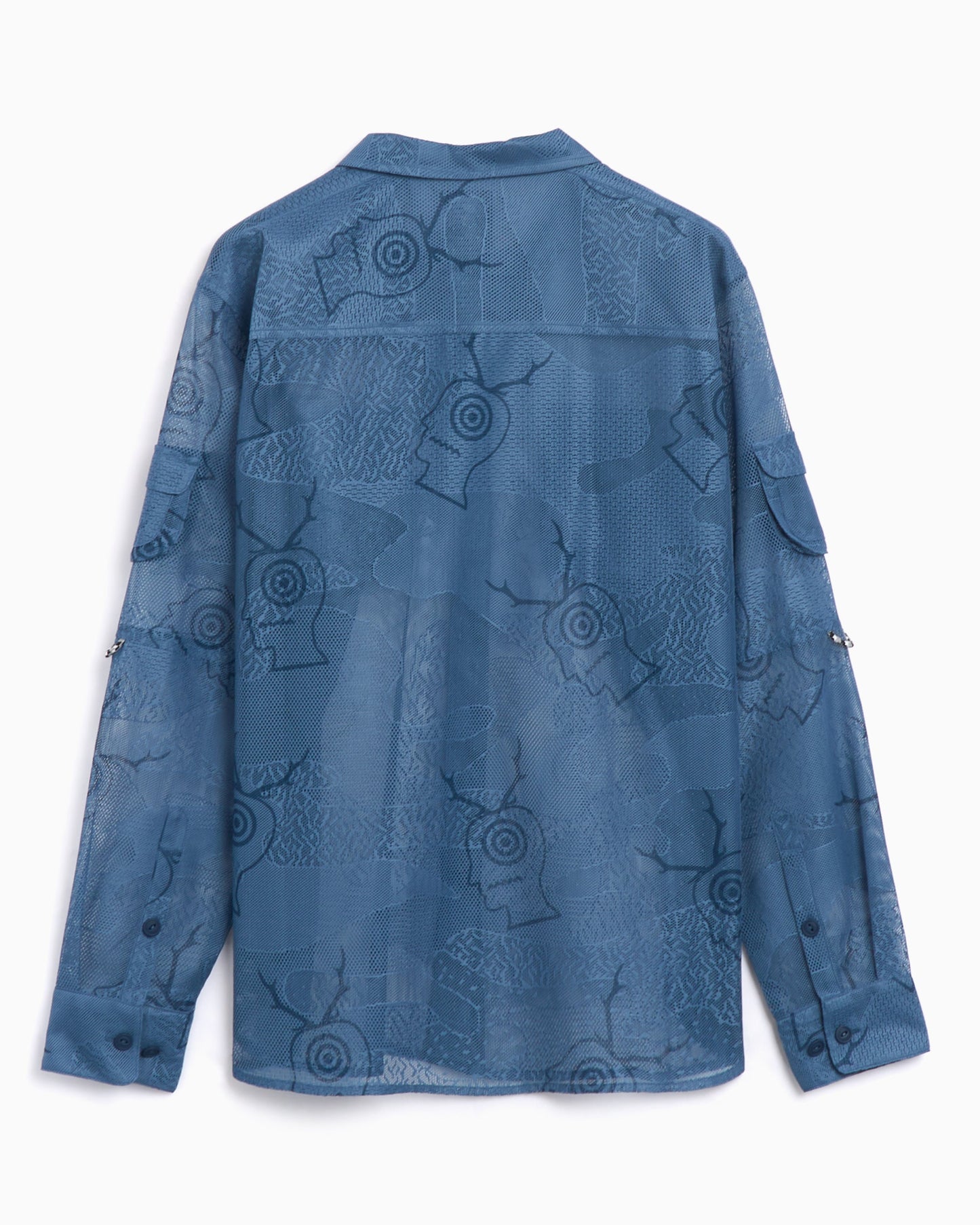 Camisa Relaxed Brain Dead x South2 West8 Men's Engineered Mesh Fishing Shirt para hombre